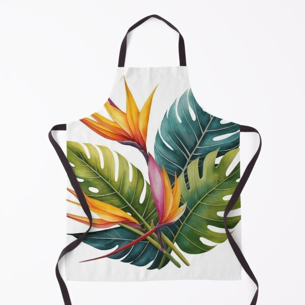 Item preview, Bird of Paradise Three Leaf Fan designed and sold by BeachWhisper.