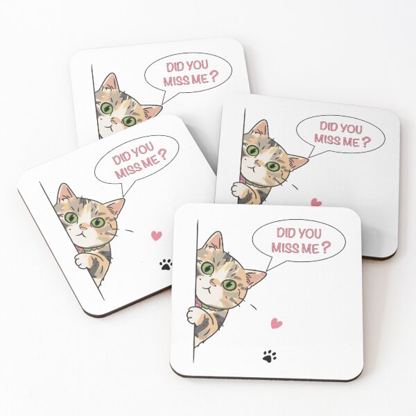 Item preview, Did You Miss Me Funny Cat – Cute Playful Cat Character designed and sold by NongKhaoYai.