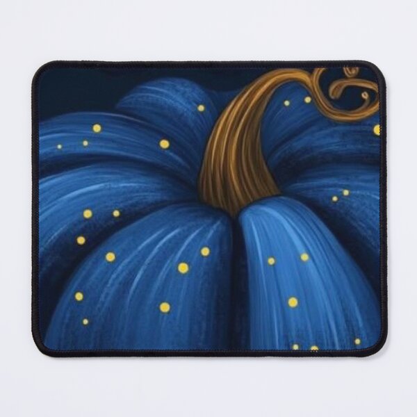 Item preview, Magic Navy Blue Pumpkin with Gold Sparkles — Celestial Magical Halloween Art designed and sold by LYAN-STORE.