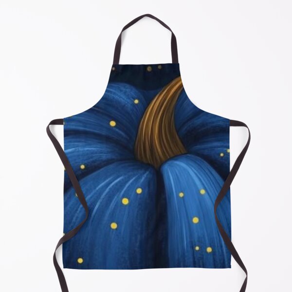 Item preview, Magic Navy Blue Pumpkin with Gold Sparkles — Celestial Magical Halloween Art designed and sold by LYAN-STORE.