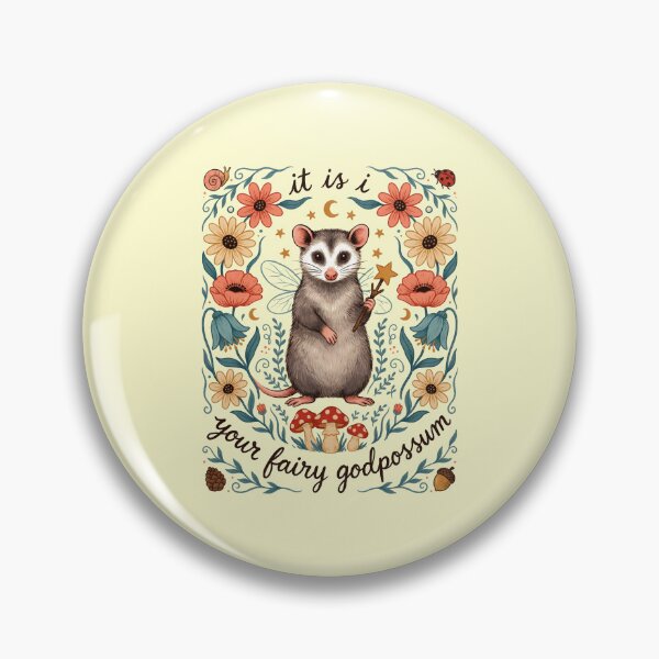 Item preview, It Is I Your Fairy Godpossum Fantasy Opossum Meme designed and sold by Redgiant87x.