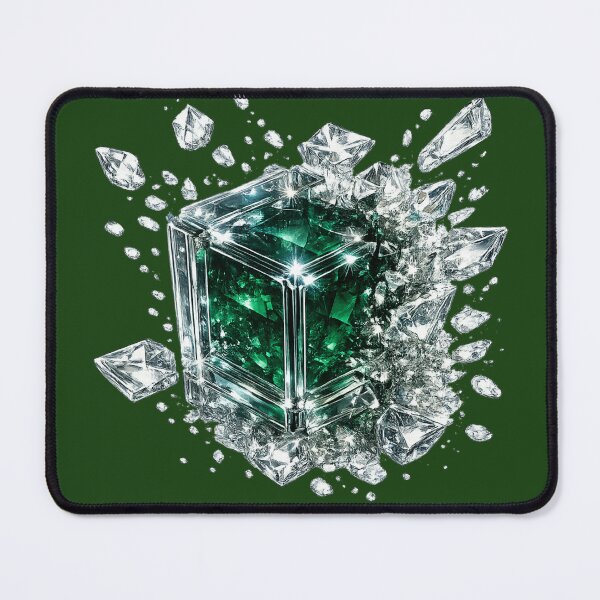 Item preview, Shattered Emerald Glass Cube designed and sold by LiMarchee.