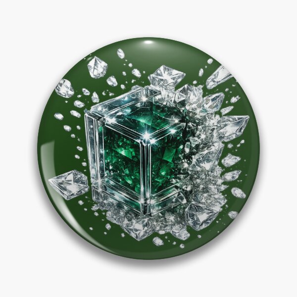 Item preview, Shattered Emerald Glass Cube  designed and sold by LiMarchee.