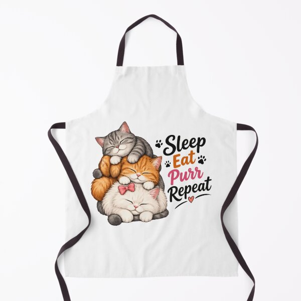 Item preview, Dormir, comer, ronronear, repetir. Lindos gatitos apilados. designed and sold by GiaoCalonas.