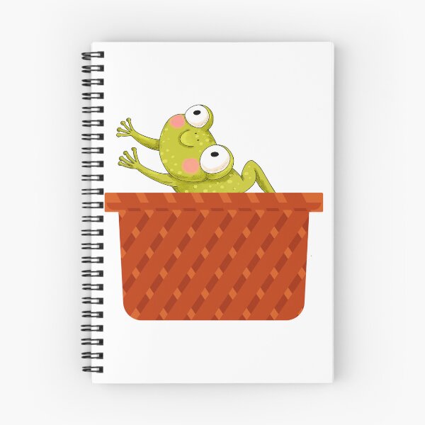 Item preview, Funny Frog in a Basket designed and sold by NAMASTHE WORLD.