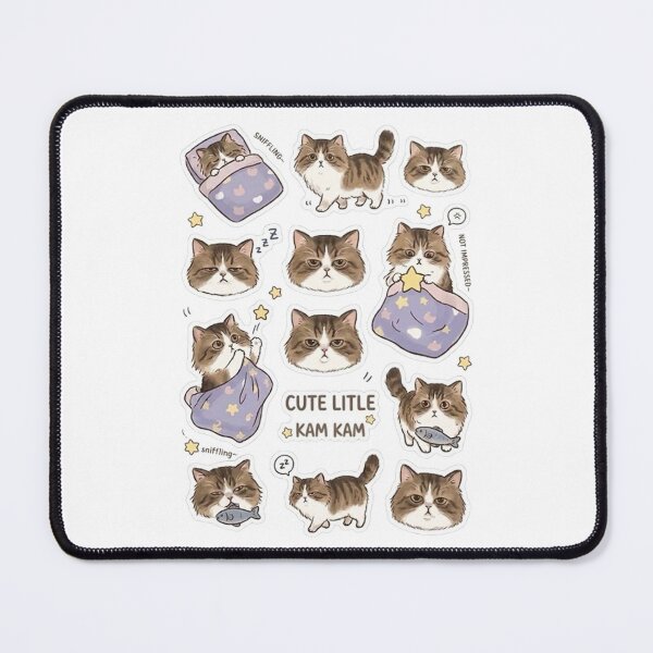 Item preview, Cute Little Kam Kam - Fluffy Tabby Cat Sticker Pack designed and sold by PetalsPaws.