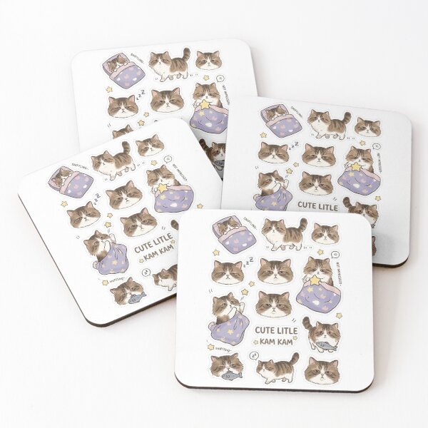 Item preview, Cute Little Kam Kam - Fluffy Tabby Cat Sticker Pack designed and sold by PetalsPaws.
