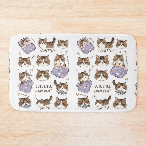 Item preview, Cute Little Kam Kam - Fluffy Tabby Cat Sticker Pack designed and sold by PetalsPaws.