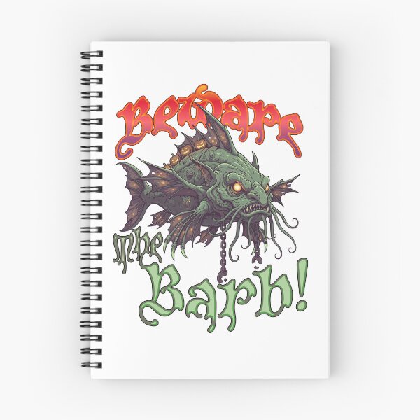 Item preview, Beware the Barb, halloween catfish cartoon illustration. designed and sold by Art-Horizon.