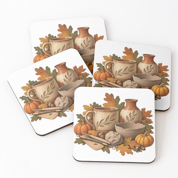 Item preview, Vintage Autumn Pottery Studio designed and sold by Golden Era Studio.