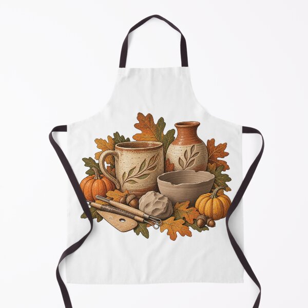 Item preview, Vintage Autumn Pottery Studio designed and sold by Golden Era Studio.