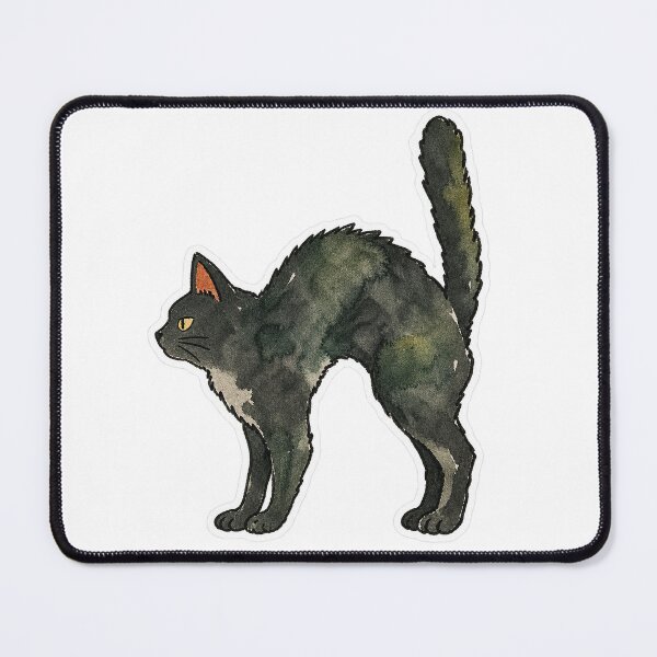 Item preview, Full Spook Mode, Watercolor Black Cat designed and sold by Jessie's Palette.