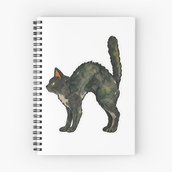 Item preview, Full Spook Mode, Watercolor Black Cat designed and sold by Jessie's Palette.
