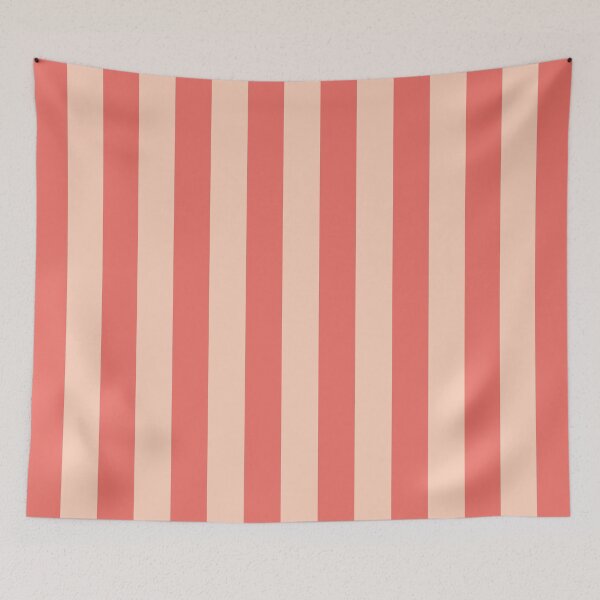 Item preview, Vertical stripes in peach and coral designed and sold by RishabhArts1.