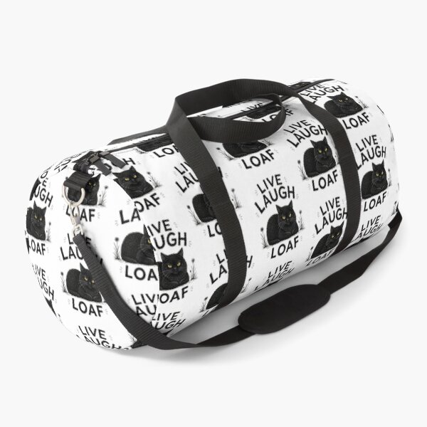 Item preview, Black Cat Live Laugh Loaf Funny Cat Lover Design designed and sold by GiaoCalonas.