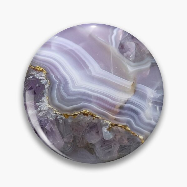 Item preview, Purple Amethyst Geode Agate Slice with Gold Foil Trim — Luxury Crystal Mineral Texture designed and sold by LYAN-STORE.