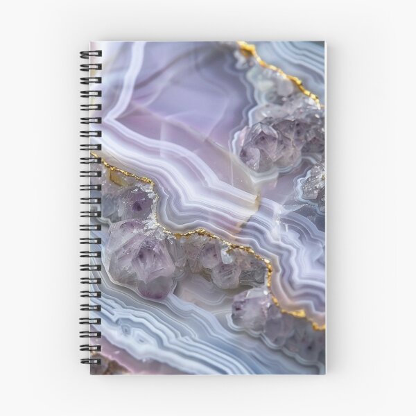 Item preview, Purple Amethyst Geode Agate Slice with Gold Foil Trim — Luxury Crystal Mineral Texture designed and sold by LYAN-STORE.