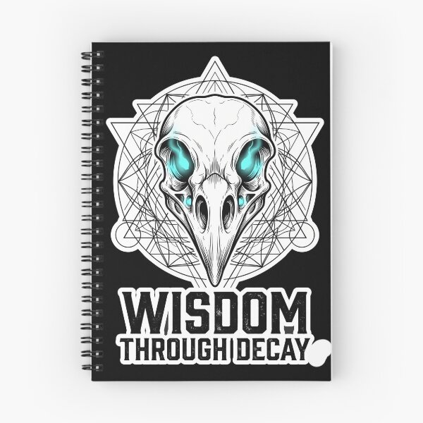 Item preview, Bird Skull Sacred Geometry T-Shirt | "Wisdom Through Decay" Occult Graphic Tee designed and sold by FusionArtStyle.