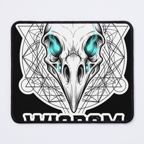 Item preview, Bird Skull Sacred Geometry T-Shirt | "Wisdom Through Decay" Occult Graphic Tee designed and sold by FusionArtStyle.