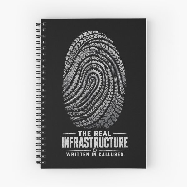 Item preview, The Real Infrastructure Written In Calluses Shirt designed and sold by StudioBilly3000.