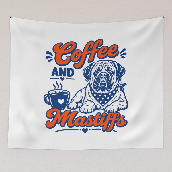 Item preview, Coffee and Mastiffs Dog Mom designed and sold by gunaone-design.