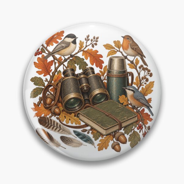Item preview, Vintage Autumn Birdwatcher Field Kit designed and sold by Golden Era Studio.
