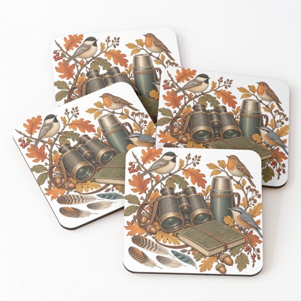 Item preview, Vintage Autumn Birdwatcher Field Kit designed and sold by Golden Era Studio.