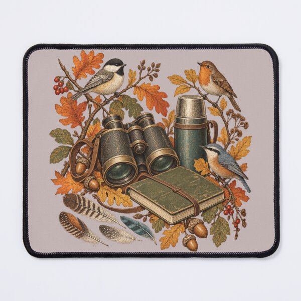 Item preview, Vintage Autumn Birdwatcher Field Kit designed and sold by Golden Era Studio.