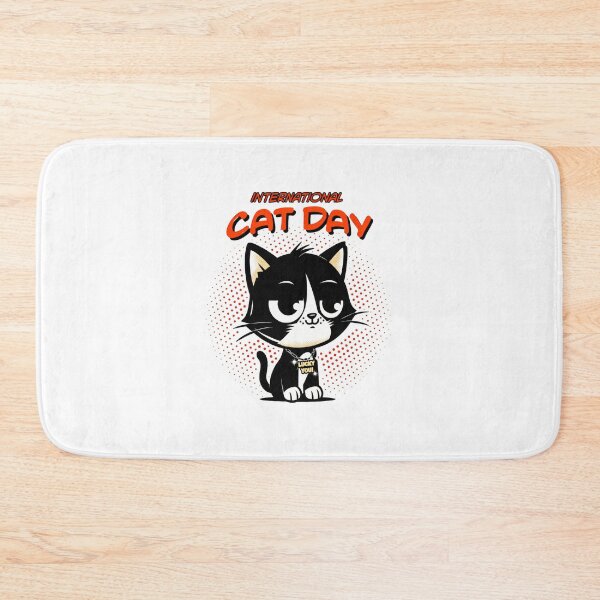 Item preview, International Cat Day Lucky You Cat Design designed and sold by GiaoCalonas.