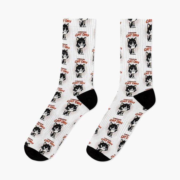 Item preview, International Cat Day Lucky You Cat Design designed and sold by GiaoCalonas.