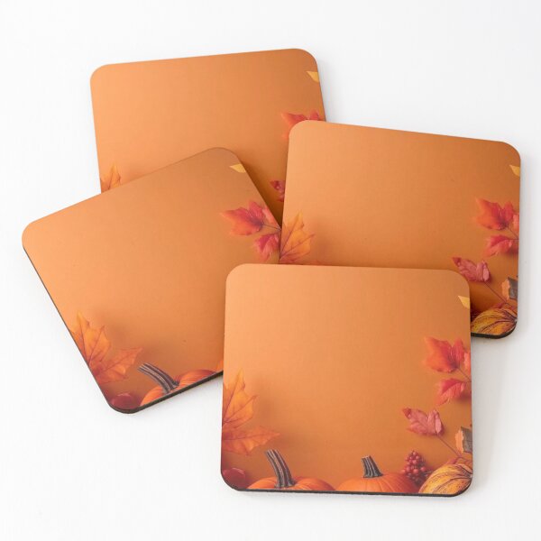 Item preview, Vibrant Autumn Pumpkins and Fallen Leaves Background — Warm Thanksgiving Harvest Frame designed and sold by LYAN-STORE.
