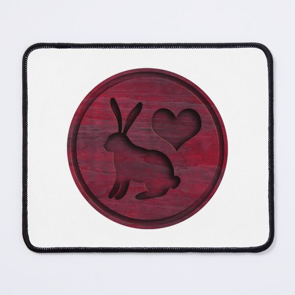 Item preview, Bunny Love Wood Carved Round designed and sold by DekorStyle.