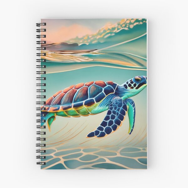 Item preview, Sea Turtle Below a Cresting Wave designed and sold by BeachWhisper.