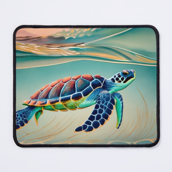 Item preview, Sea Turtle Below a Cresting Wave designed and sold by BeachWhisper.