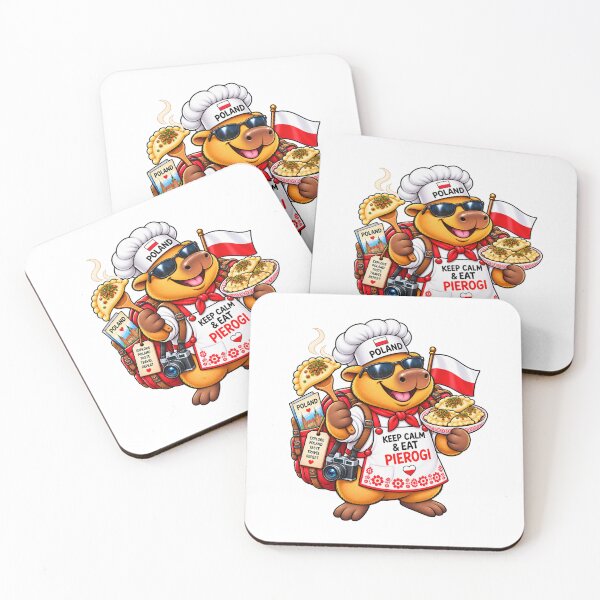 Item preview, Cute Poland Capybara Pierogi Chef – Keep Calm & Eat Pierogi designed and sold by CapybaraTravels.