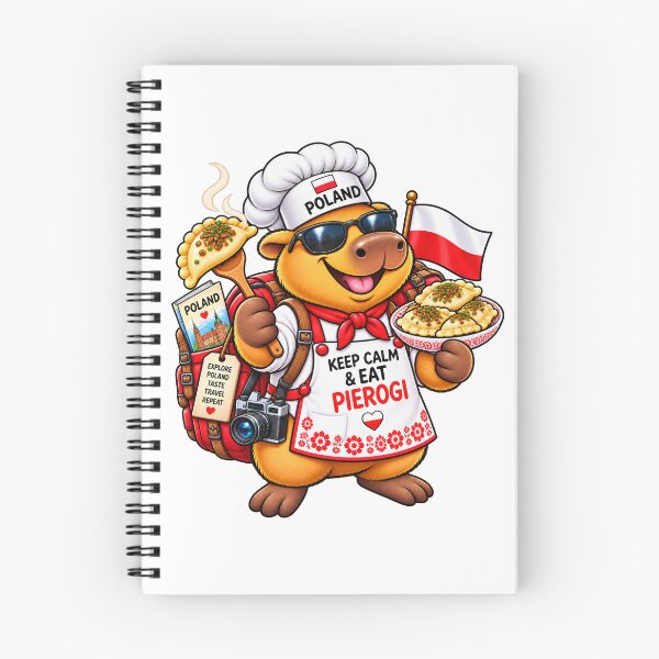 Item preview, Cute Poland Capybara Pierogi Chef – Keep Calm & Eat Pierogi designed and sold by CapybaraTravels.