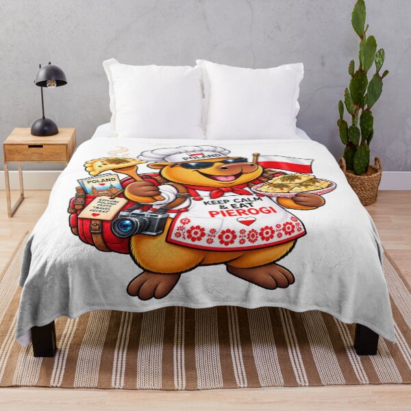 Item preview, Cute Poland Capybara Pierogi Chef – Keep Calm & Eat Pierogi designed and sold by CapybaraTravels.