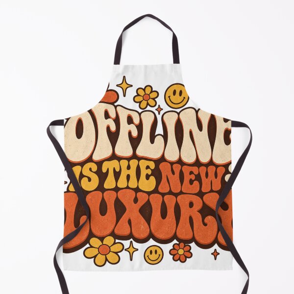 Item preview, Offline Is The New Luxury – Retro Groovy Typography designed and sold by ZKYss-Design.