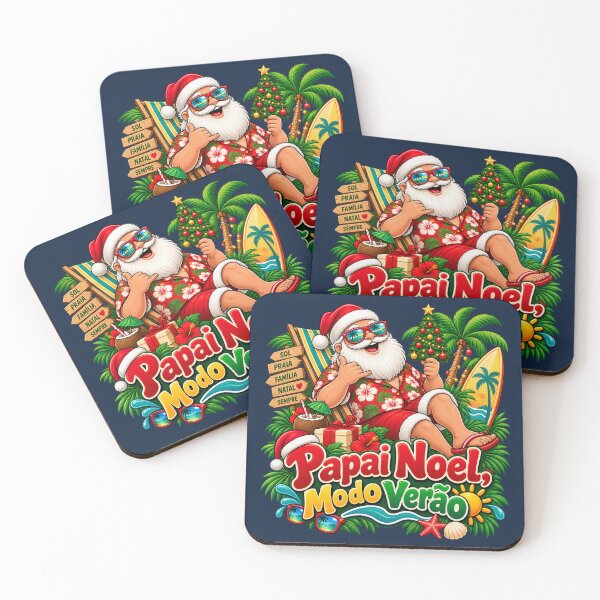 Item preview, Papai Noel, Modo Verão – Tropical Brazilian Summer Christmas Santa designed and sold by warlistop.
