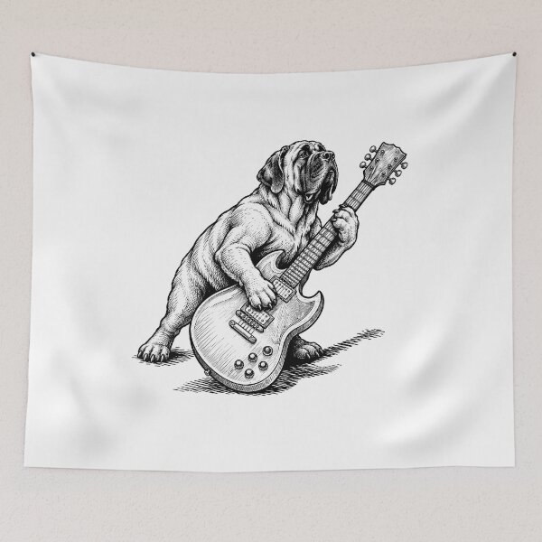 Item preview, Mastiff And Guitar designed and sold by gunaone-design.