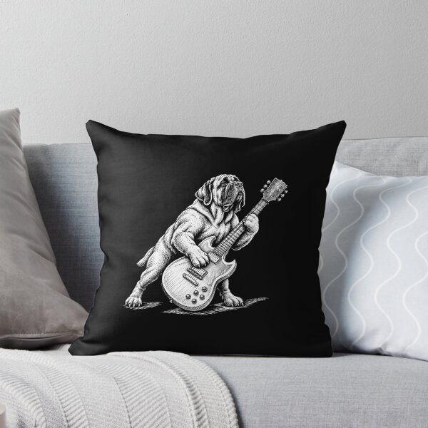 Item preview, English Mastiff Dog And Guitar designed and sold by gunaone-design.