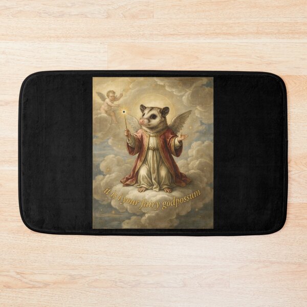 Item preview, It Is I Your Fairy Godpossum Quirky Opossum Humor designed and sold by Redgiant87x.