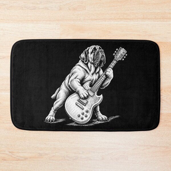 Item preview, English Mastiff Dog And Guitar designed and sold by gunaone-design.