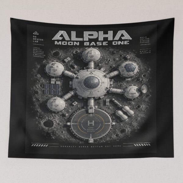 Item preview, Alpha Moon Base One – Lunar Habitat designed and sold by BB Design Garage.