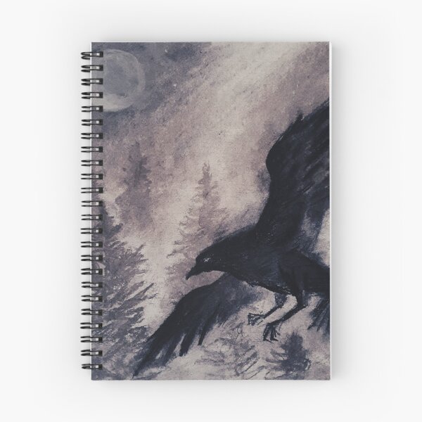 Item preview, Dark Raven Soaring Through Moonlit Pines designed and sold by JanekaBobbitt.