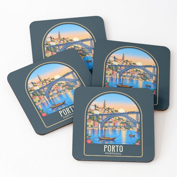 Artikelvorschau, Porto Vintage Reiseillustration entworfen und verkauft von HomeLivingCo.