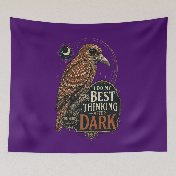 Item preview, Oilbird I Do My Best Thinking After Dark designed and sold by Max Store.