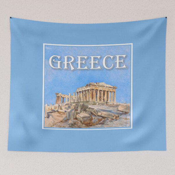 Item preview, Greece Travel Poster designed and sold by WillowNox7.