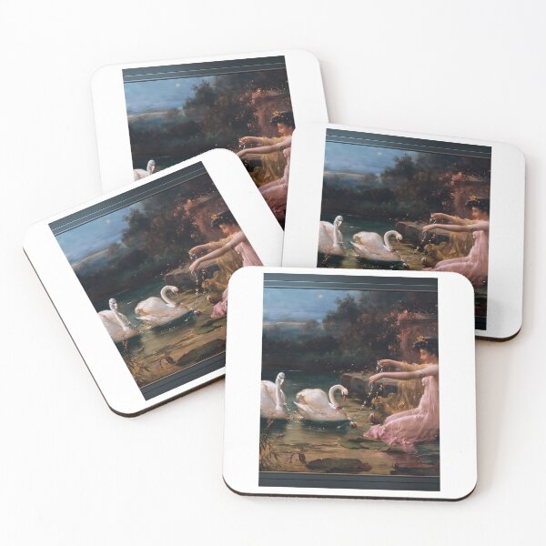 Item preview, At The Swan Lake By Hans Zatzka Remastered Xzendor7 Reproductions designed and sold by Garstshop.