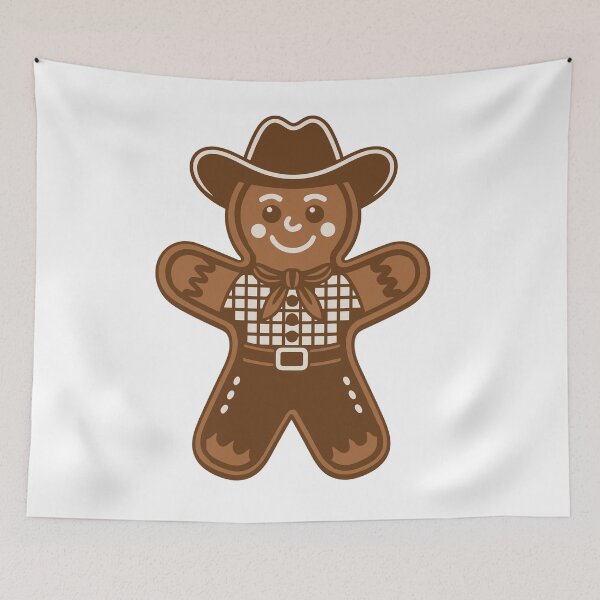 Item preview, Cowboy Gingerbread Christmas Western Holiday Design designed and sold by styleonestaa.